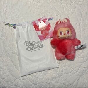 Pink love big labubu